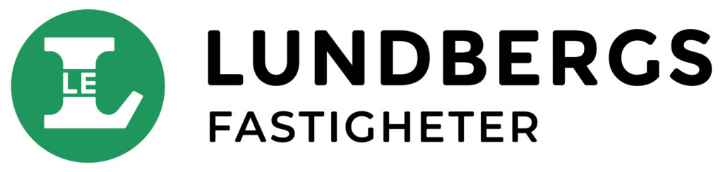 Logotyp LundbergsFastigheter liggande RGB gron svart