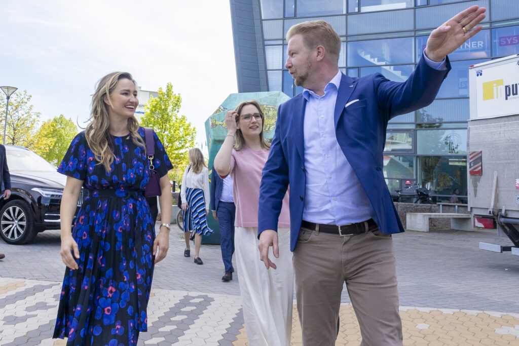 Ebba Busch, energi & näringsminister, vice statsminister besöker Linköping