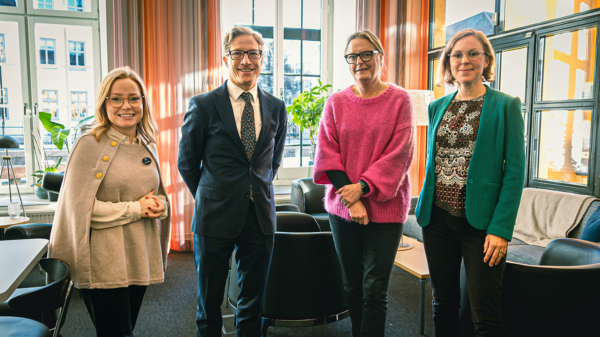 Emma Meijer, Mikael Anzén, Malin Forsgren och Lisa McGuirk